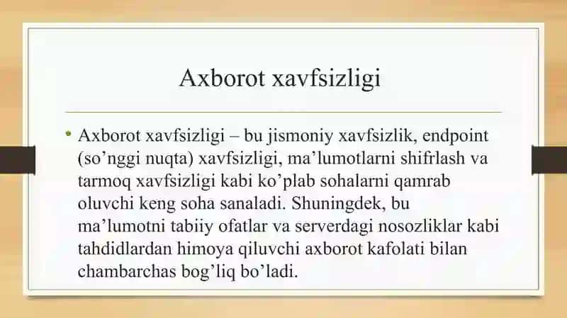 Axborot xavfsizligi 4