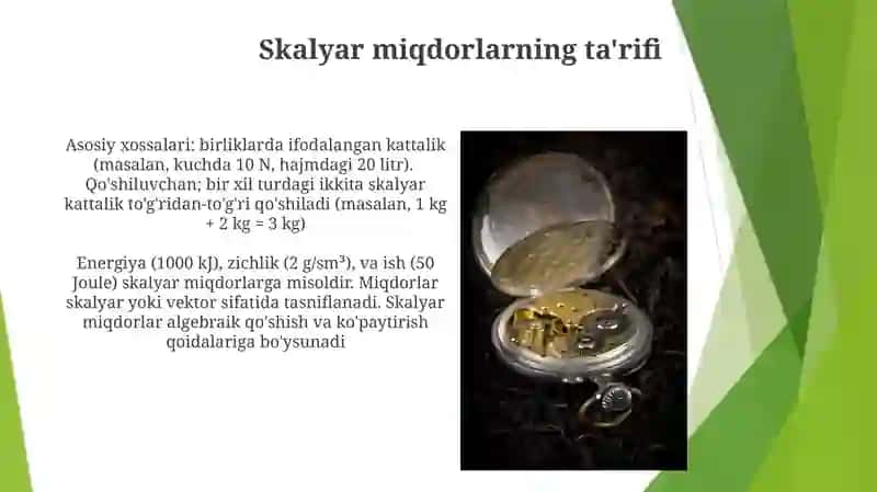 Skalyar miqdorlar 4