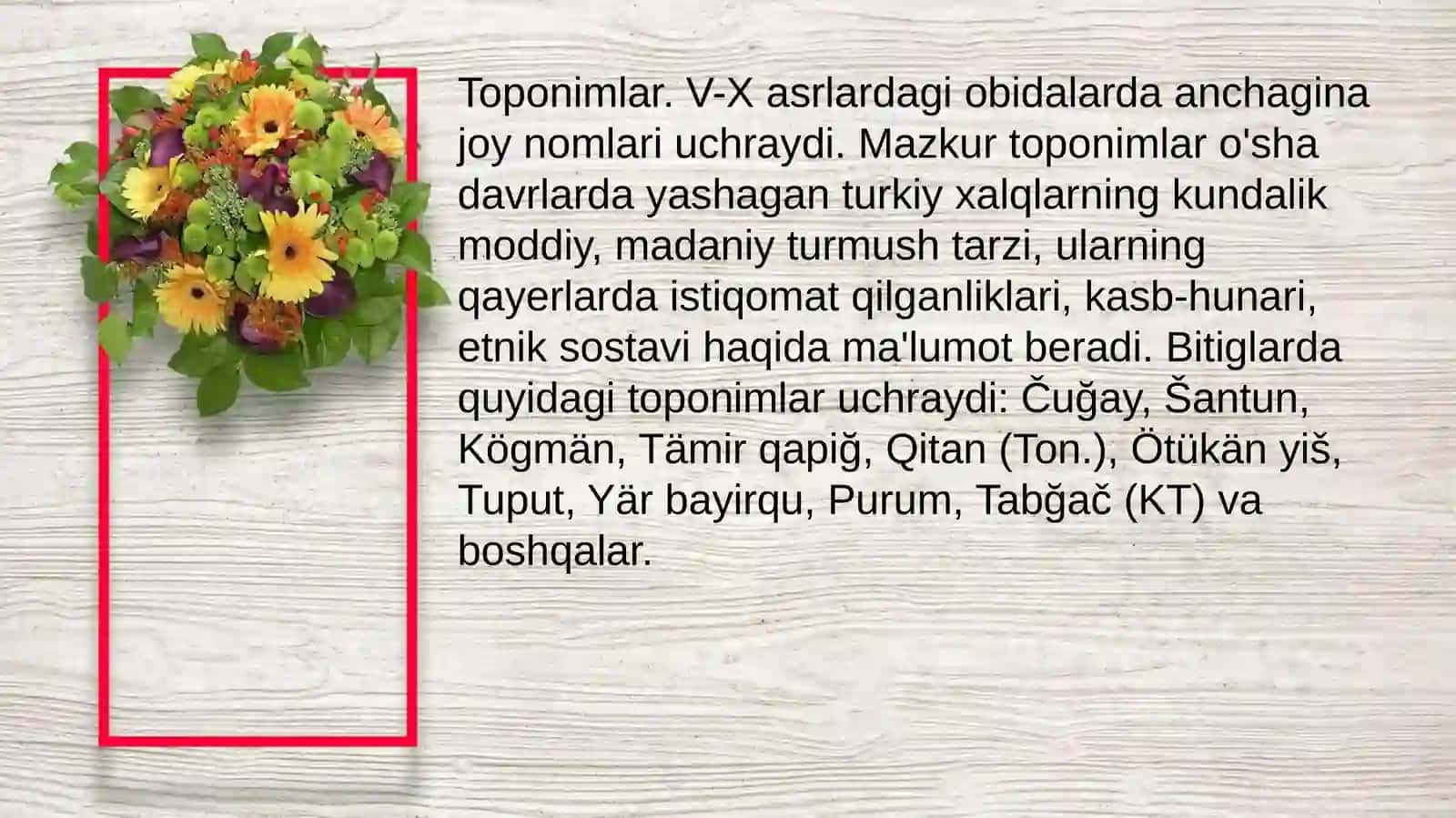 Qadimgi Turkiy til leksikasi ustida ishlash 4