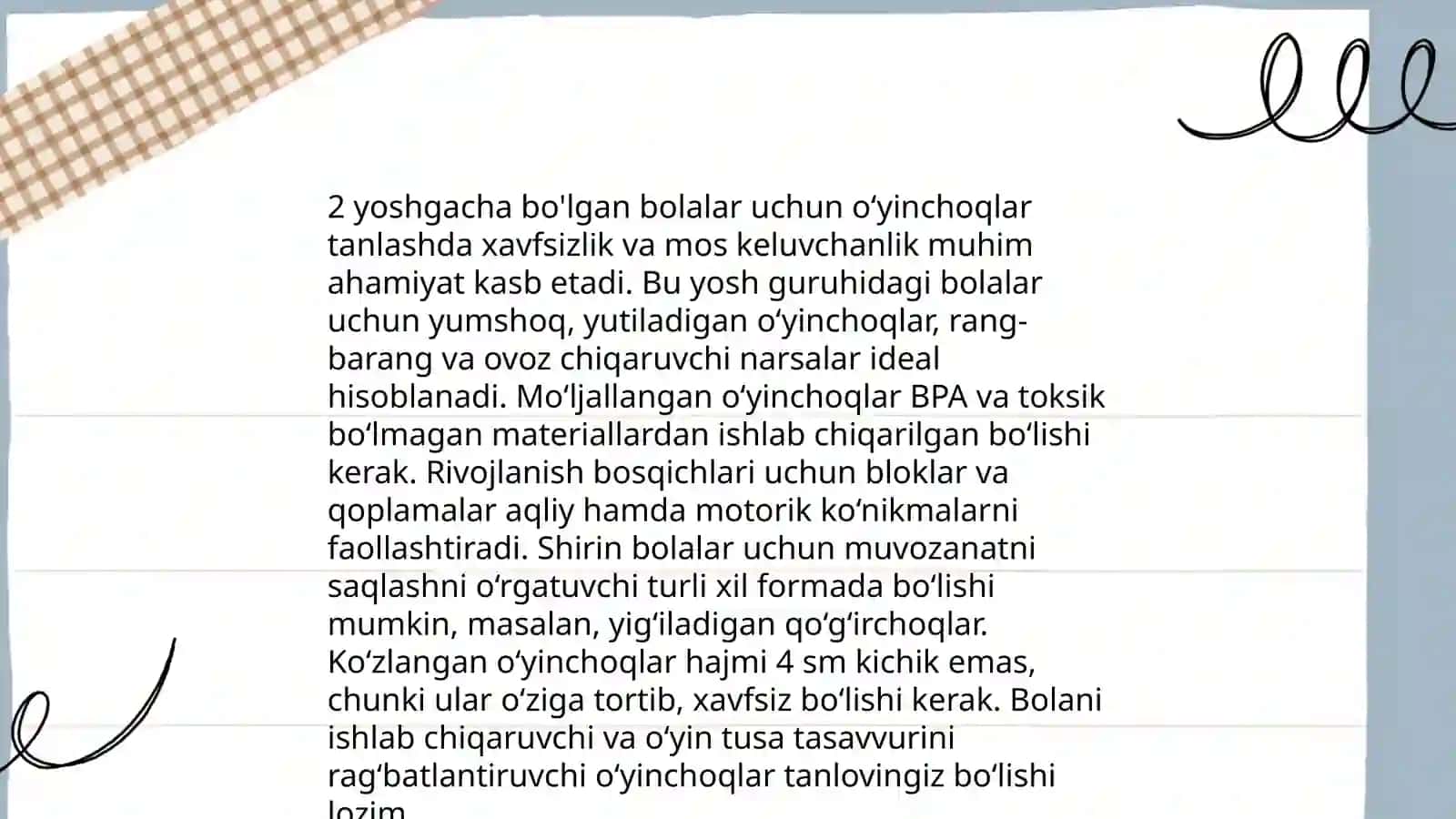 Bolalarni oʻyinchoqlarga hikoya tuzish 4