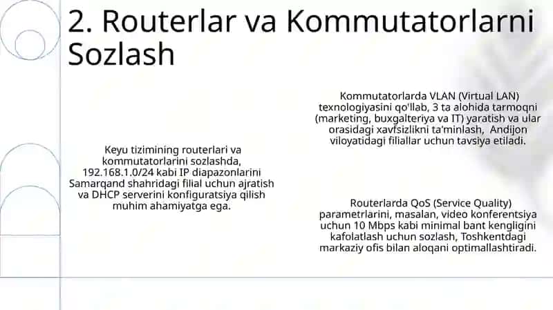 Keyu tizimining tarmoq vositalari 4
