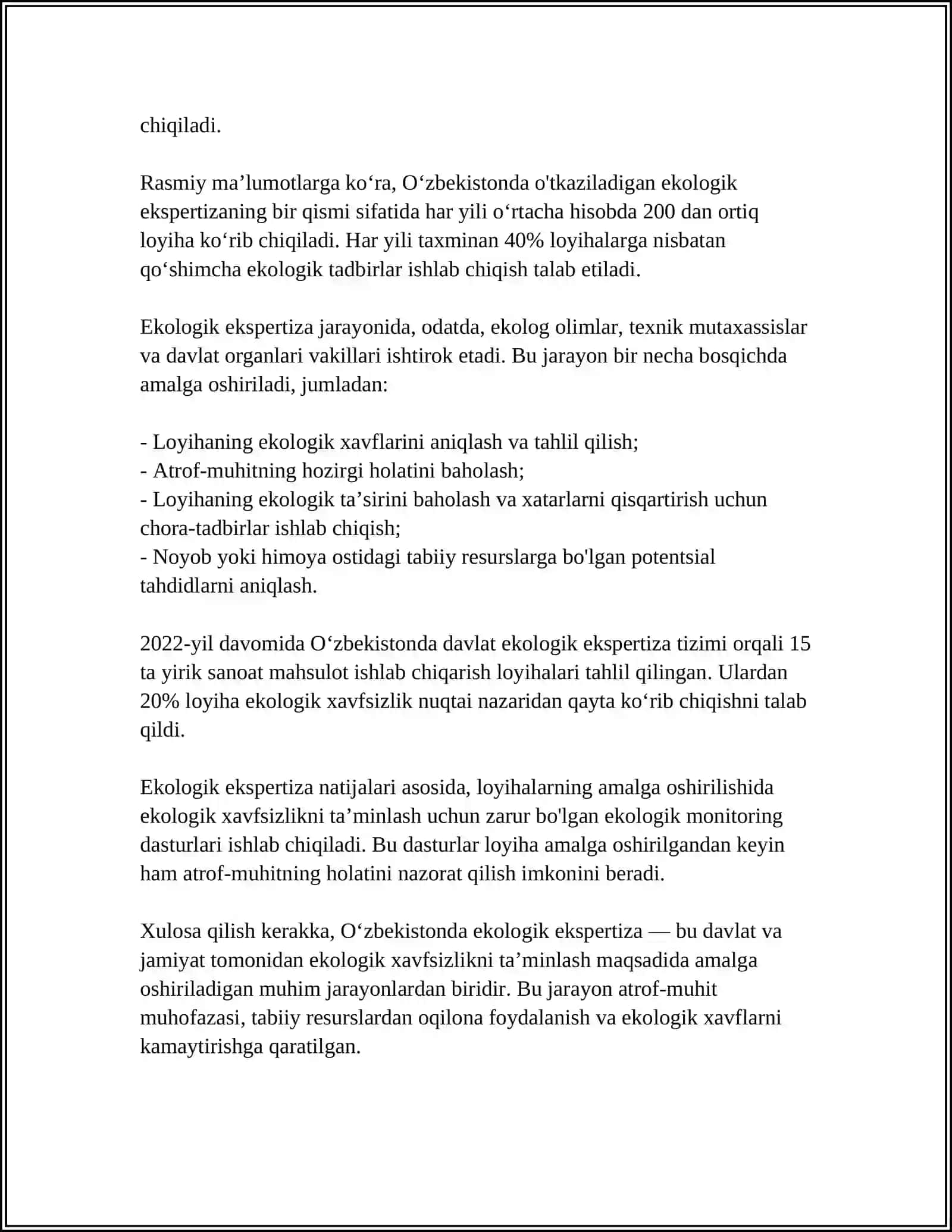 EKOLOGIK EKSPERTIZA HUQUQLARI 4
