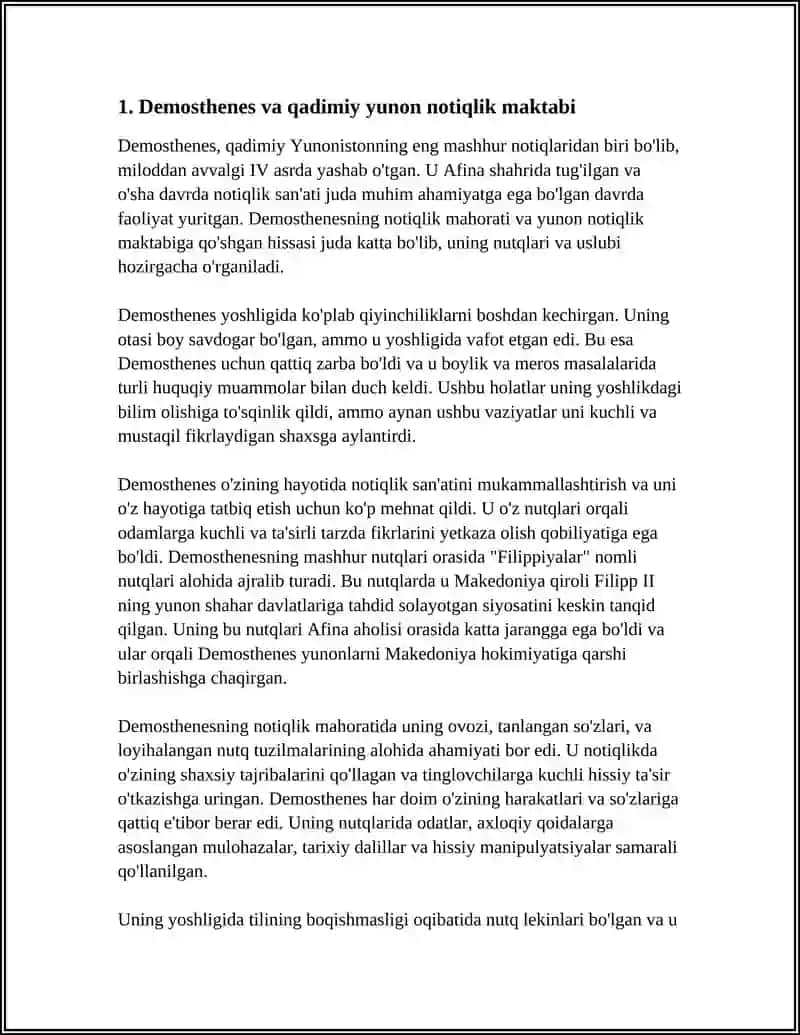 Demosthenes va Qadimiy Yunon Notiqlik Maktabi 4
