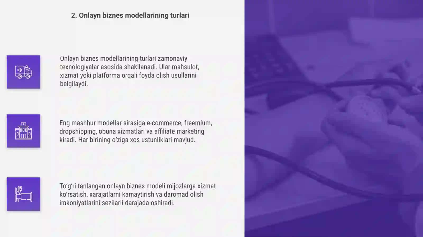 Internet tarmogʻida biznes jarayonlarini tashkil etish 4