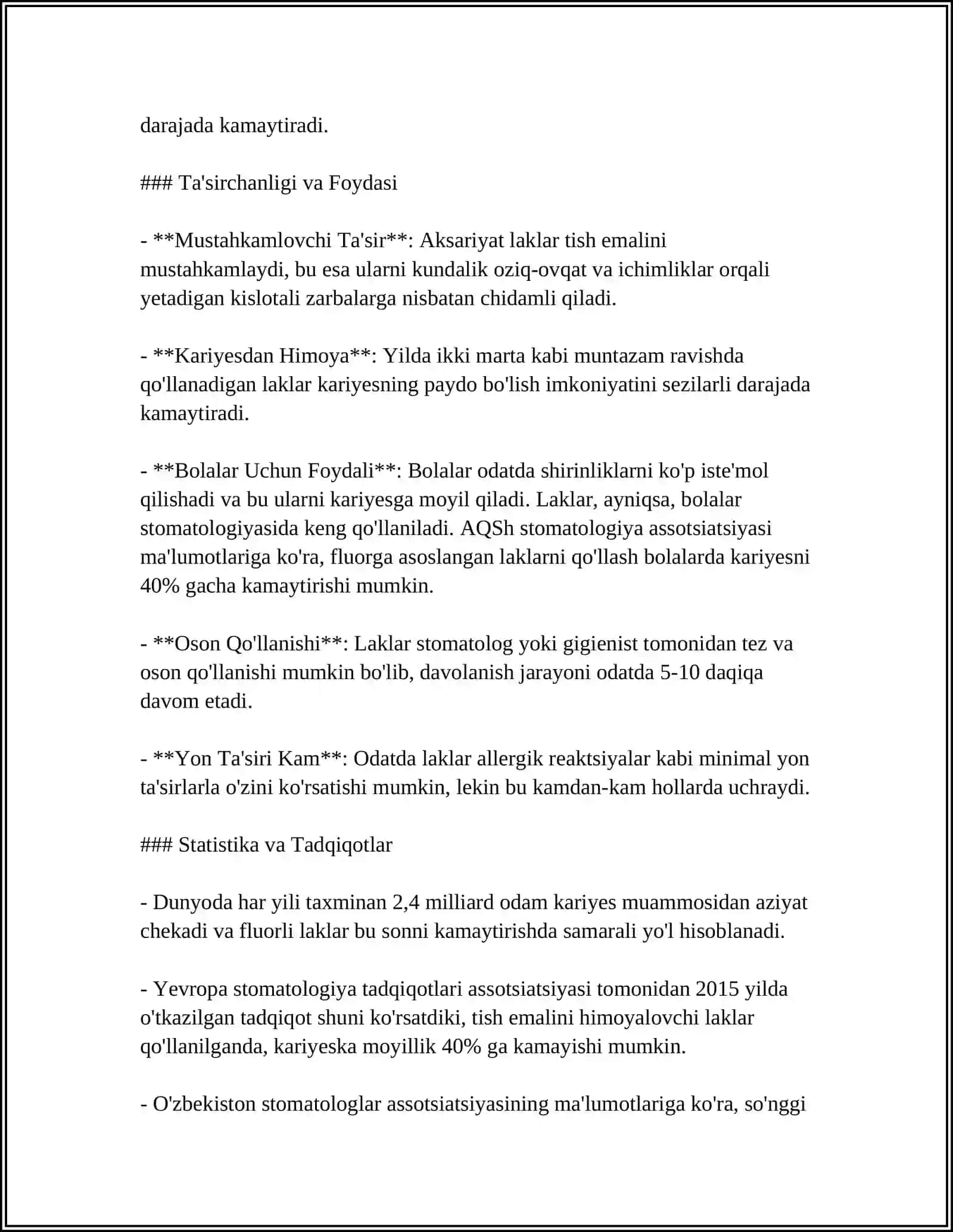 Tish emalini himoyalovchi laklar 4