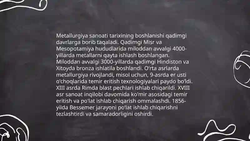 O‘zbekistonning metallurgiya sanoati 4