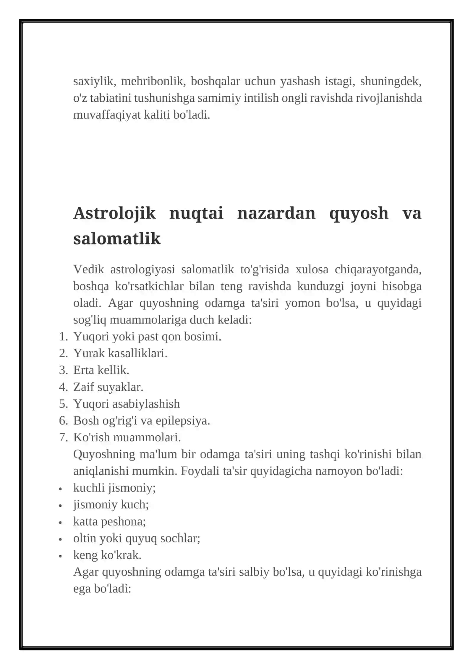 Quyoshning ma'nosi 4