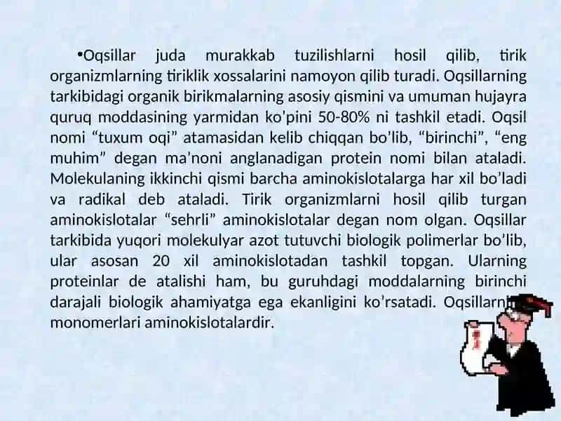 Oqsillarni ajratib olish usullari va biosintezi 4