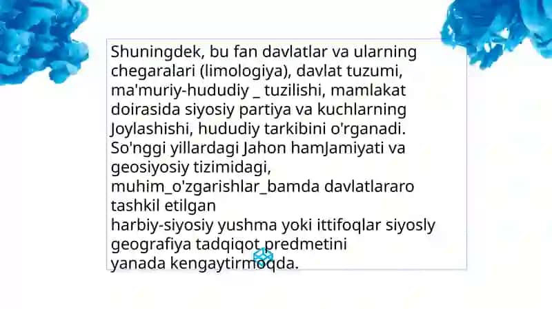 Siyosiy geografiya 4