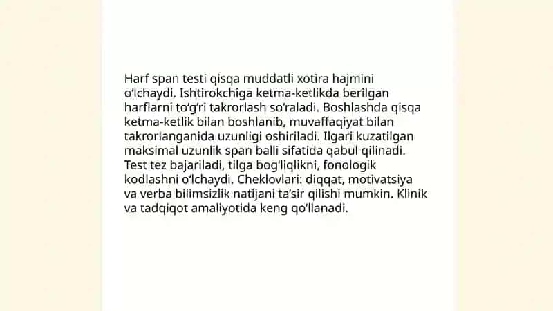 Raqamli span testi 4
