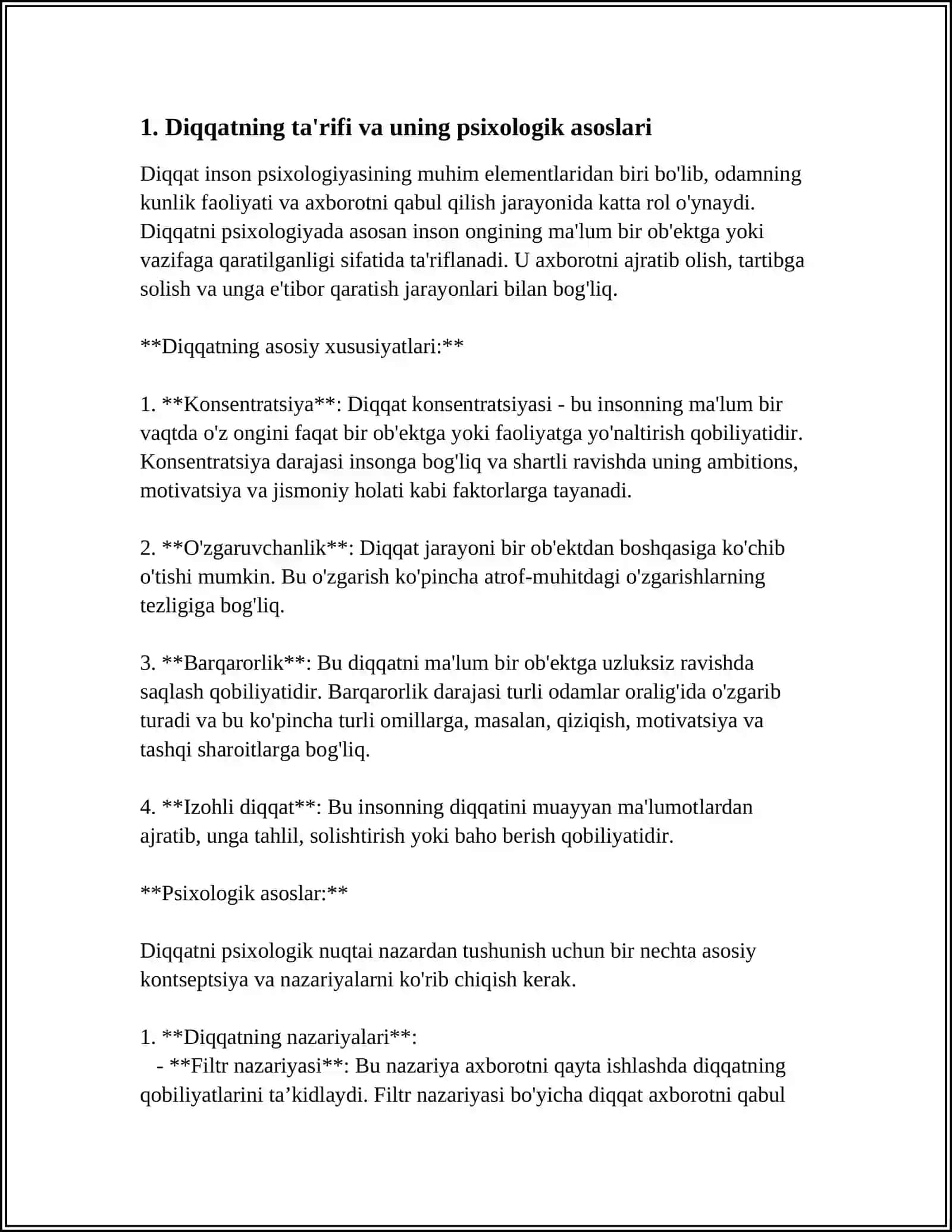 DIQQATNING PSIXALOGIK JIHATALRI 4