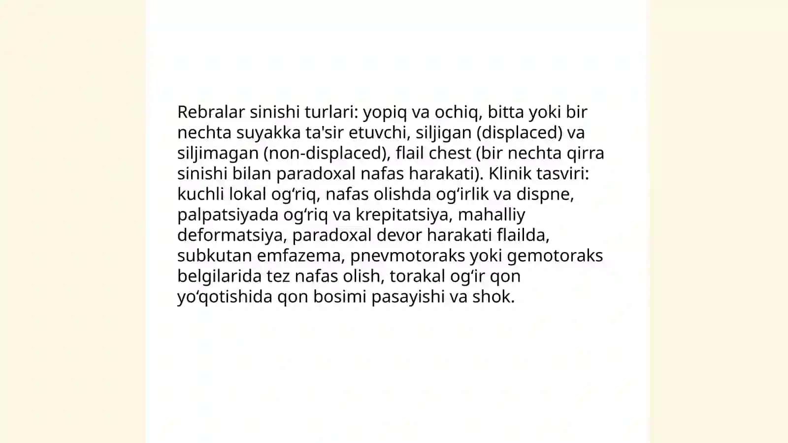 Ko’krak qafasining travmalari 4