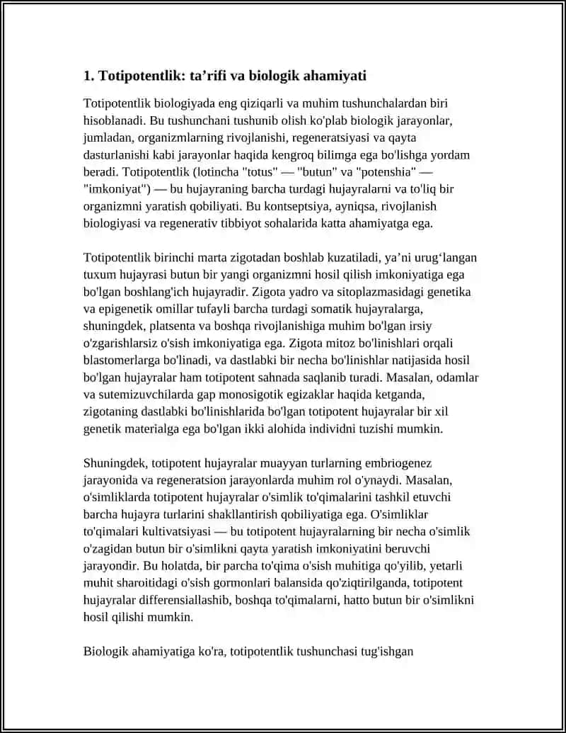 TOTIPOTENTLIK VA DETERMINATSIYA 4