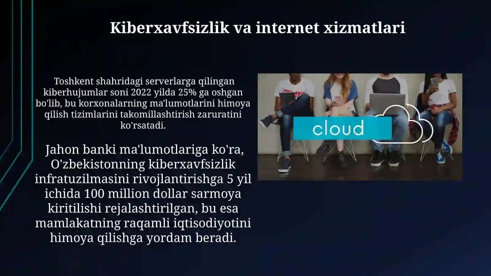 Internet xizmatlari va ulardan foydalanish. Bulutli texnologiyalar 4
