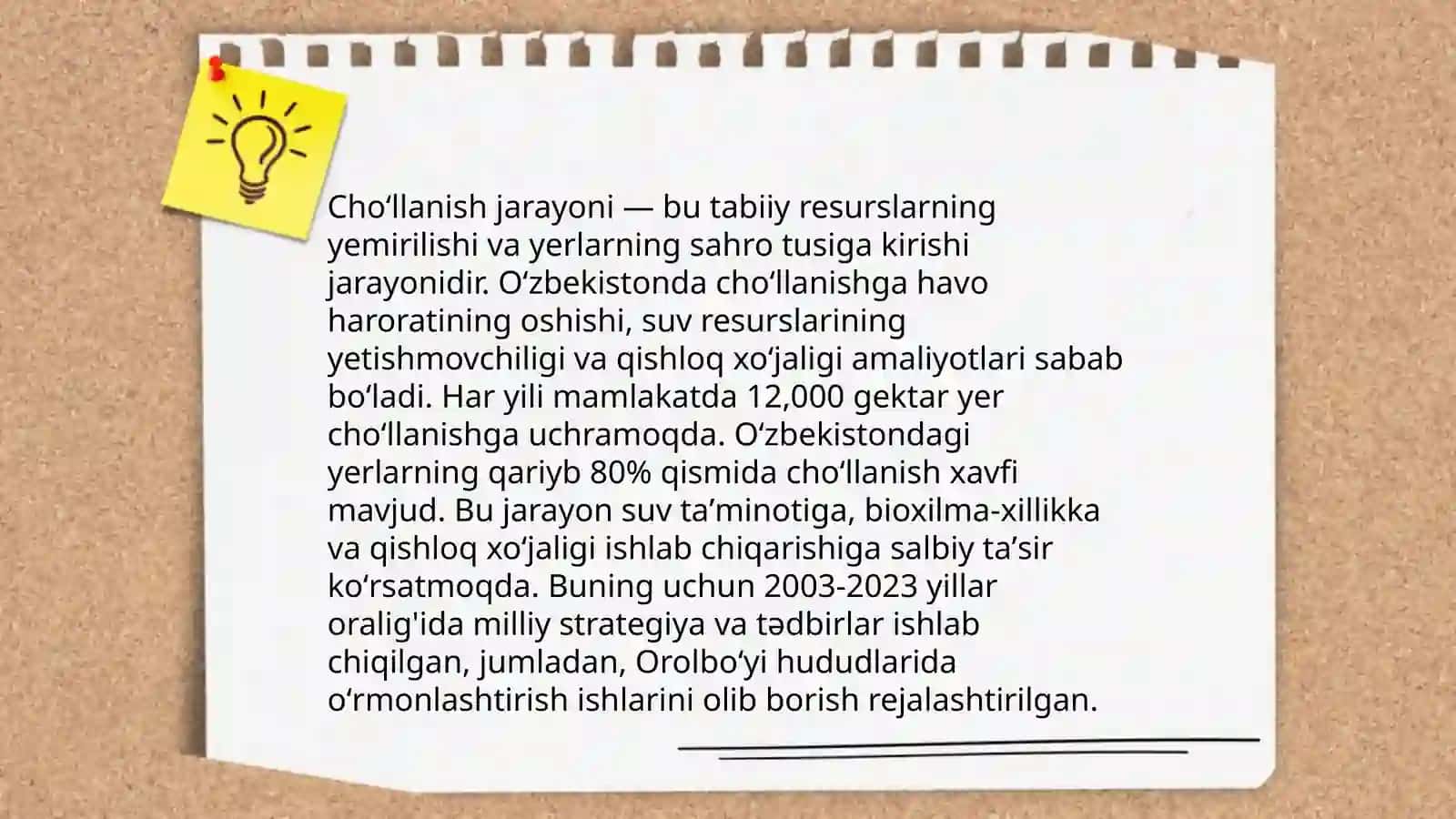 Iqlim oʻzgarishlarining Oʻzbekistonga ta'siri 4