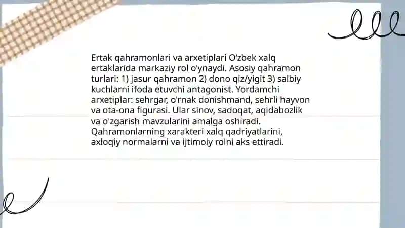 Oʻzbek xalq ertaklari 4