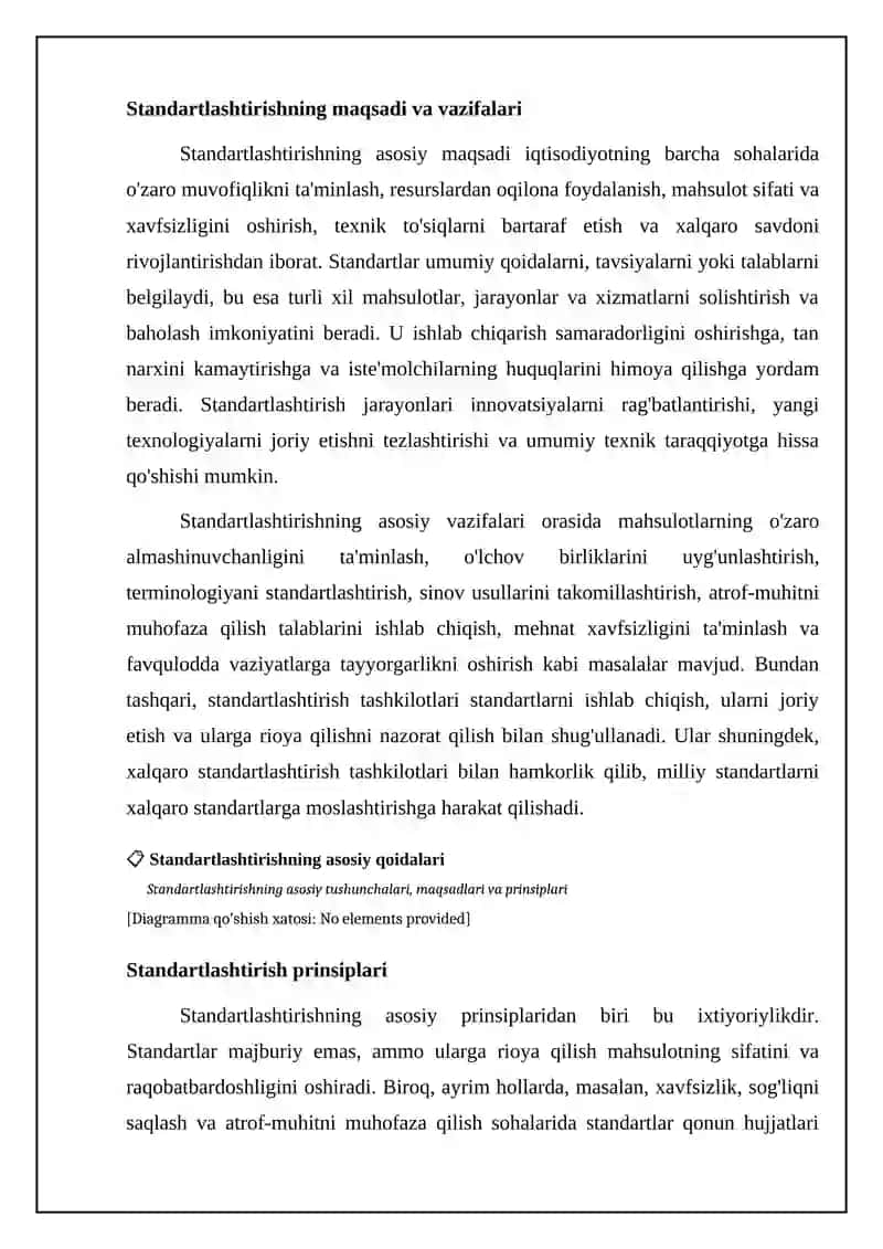 Standartlashtirishning asosiy qonun qoidalari 4