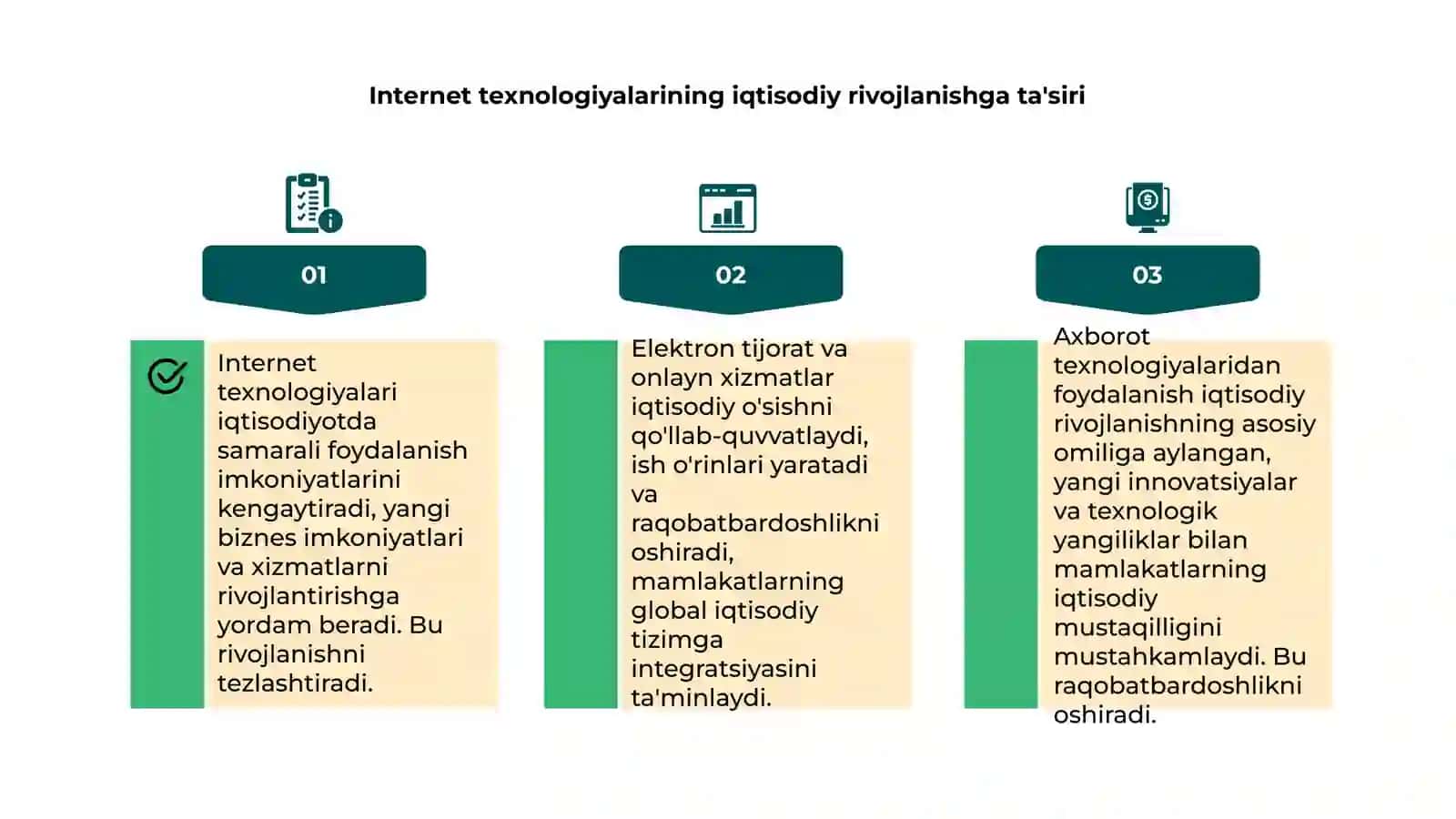 Iqtisodiyot sohasida Internet texnologiyalardan samarali foydalanish yo'llari 4