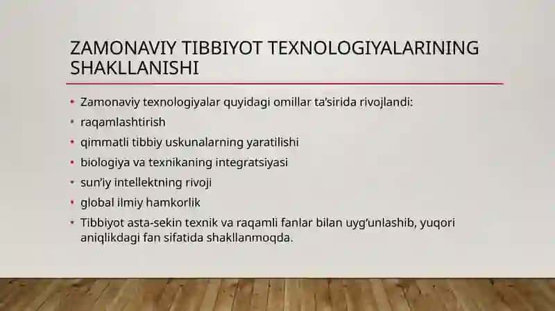 Zamonaviy tibbiyot texnologiyalari 4