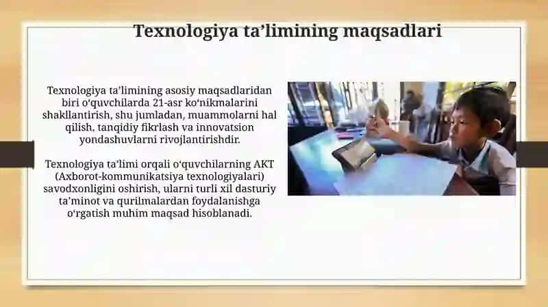 Texnologiya taʼlimi 4