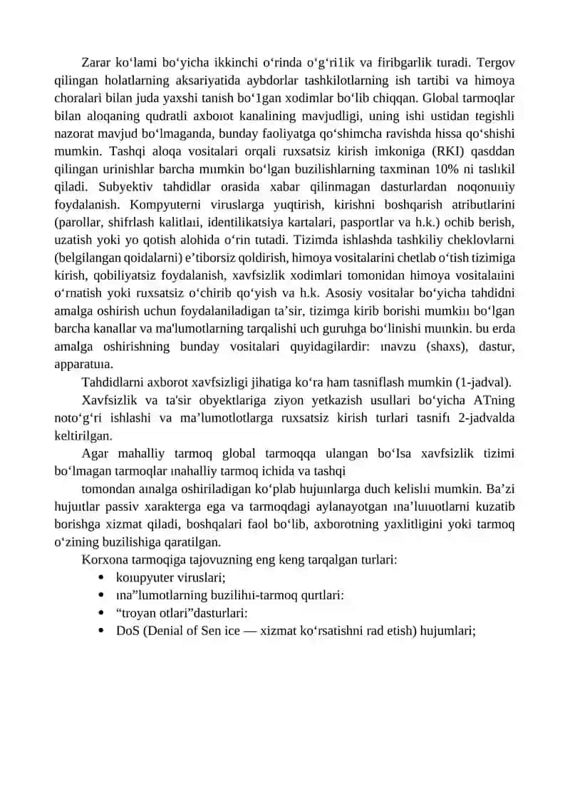 AXBOROT XAVFSIZLIGINI TA’MINLASH USULLARI 4