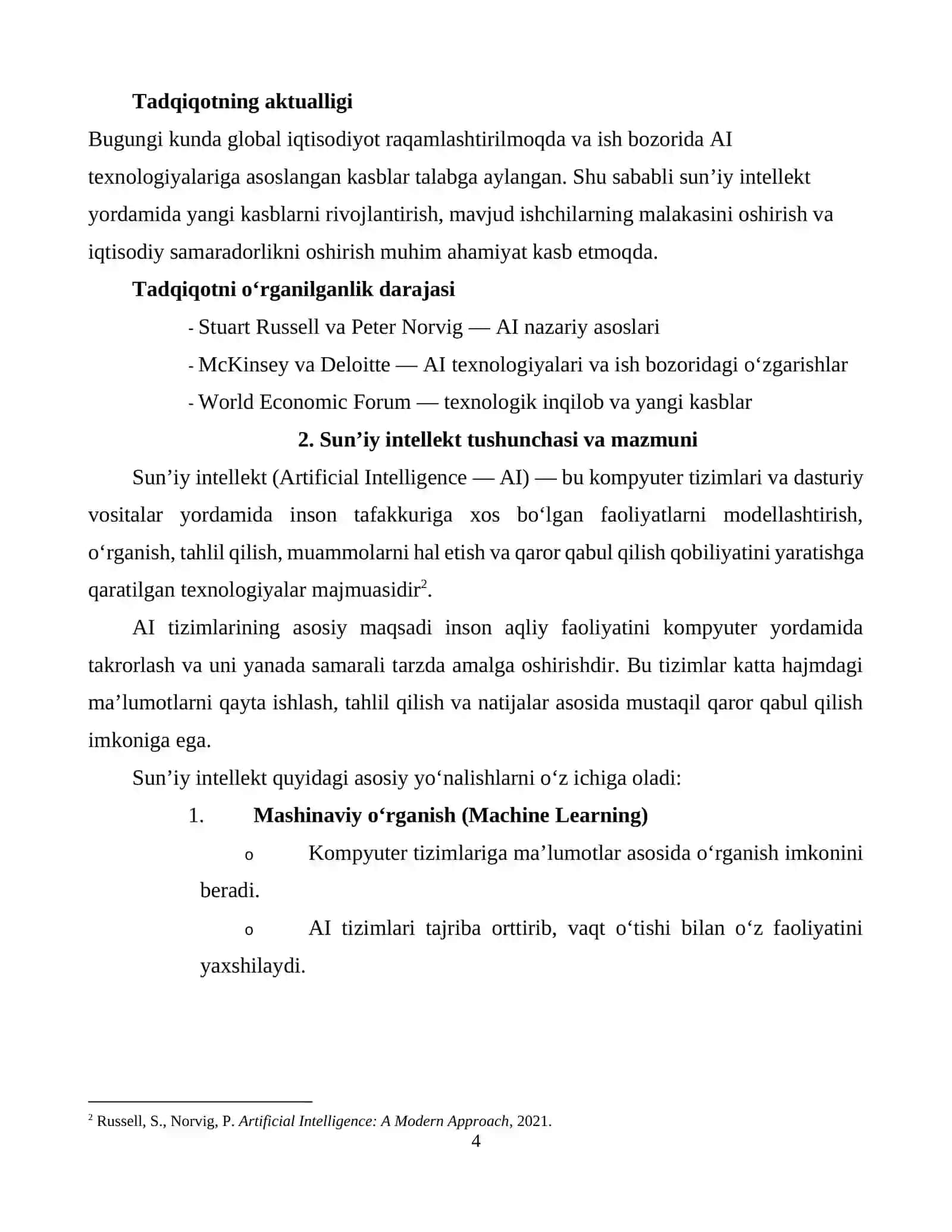 SUN’IY INTELLEKT YANGI KASBLAR VUJUDGA KELISHINI TA’SIRI 4