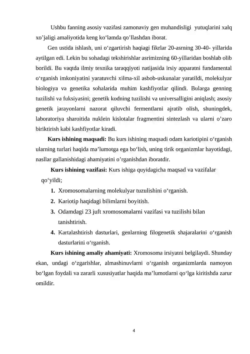 Xromosomalarning molekulyar tuzilishi 4
