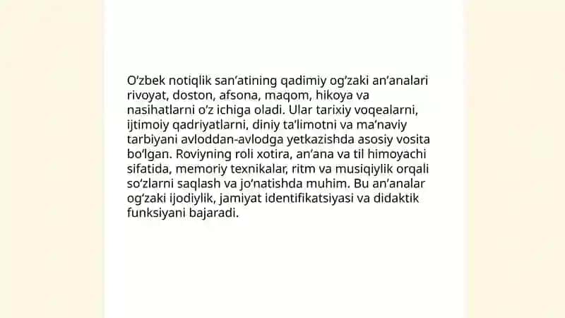 Oʻzbek notiqlik sanʼati tarixini oʻrganish 4