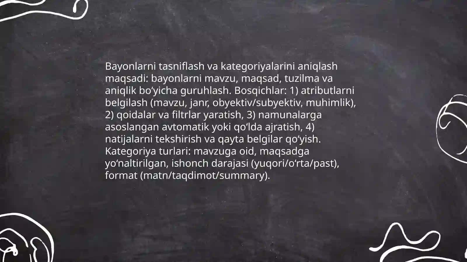 Bayonlar to'plamini yaratish 4