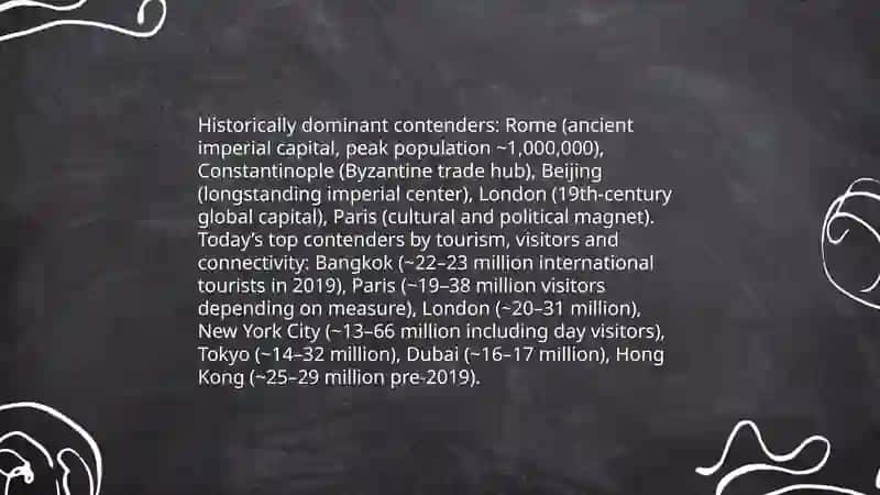 The most popular city in the world 4