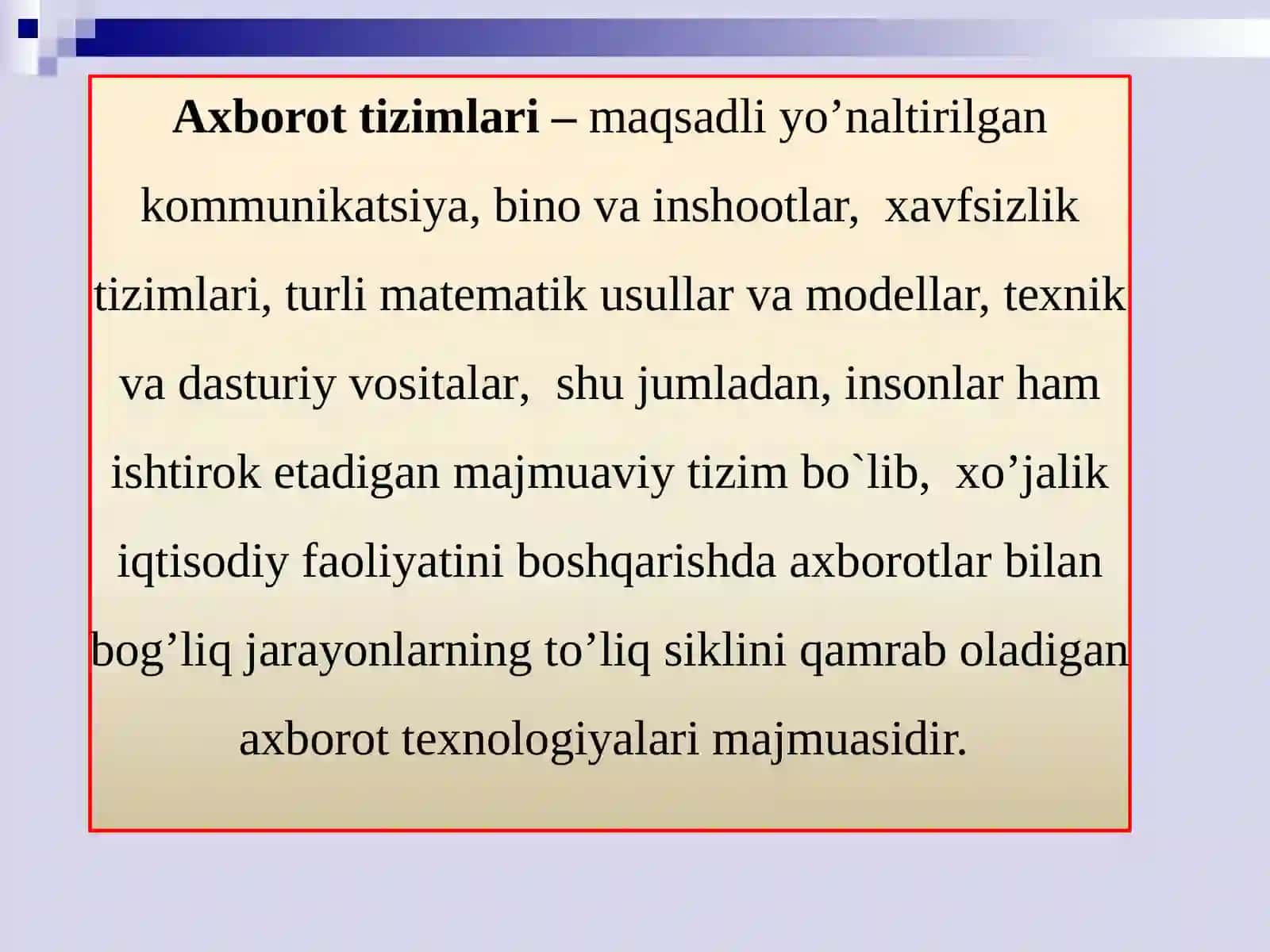 Iqtisodiyotda axborot kommunikatsion texnologiyalar va tizimlar 4