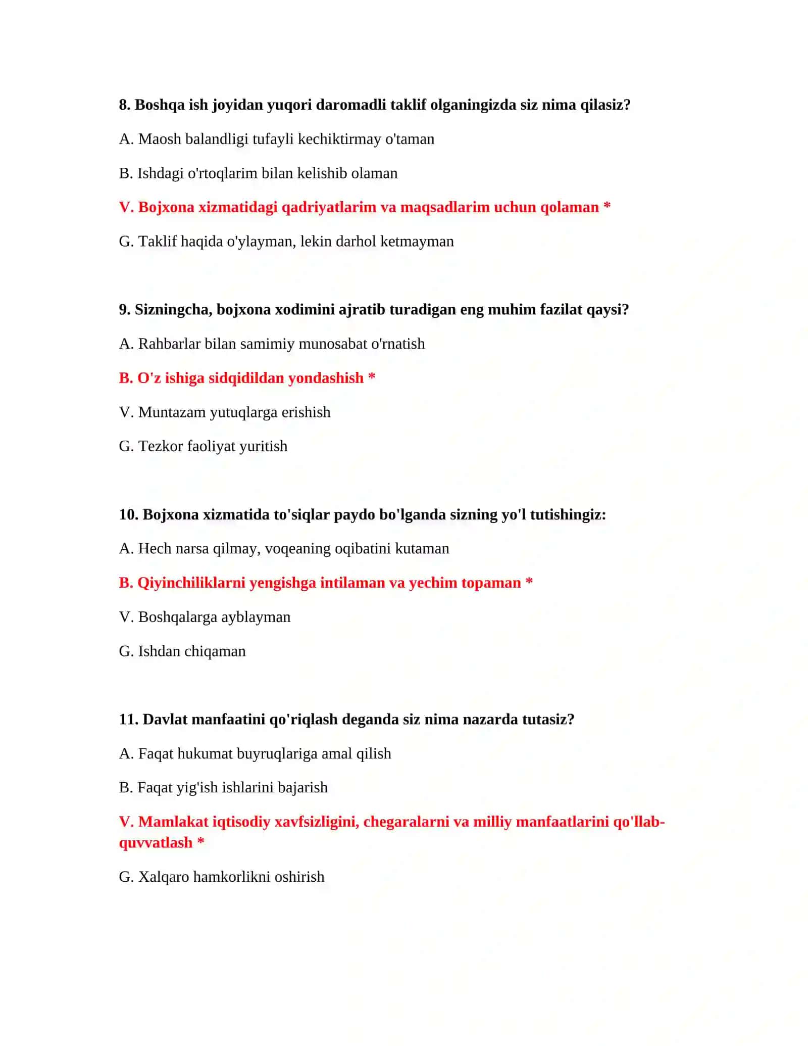 Bojxona qonunchiligi bo‘yicha testlar 4