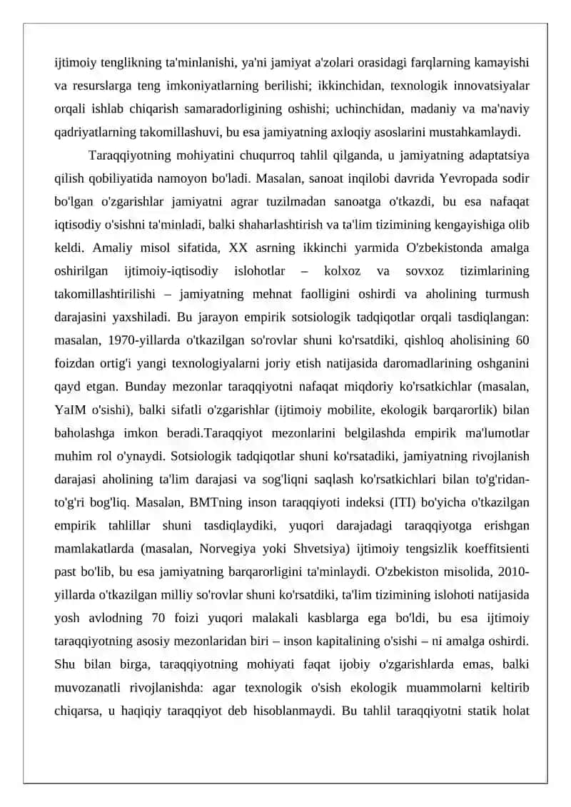 Ijtimoiy taraqqiyot shakllari 4