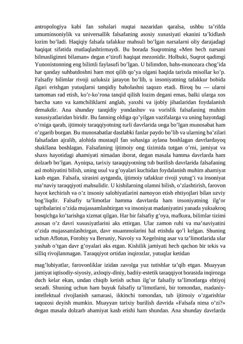 Falsafaning baxs mavzulari va asosiy muammolar 4