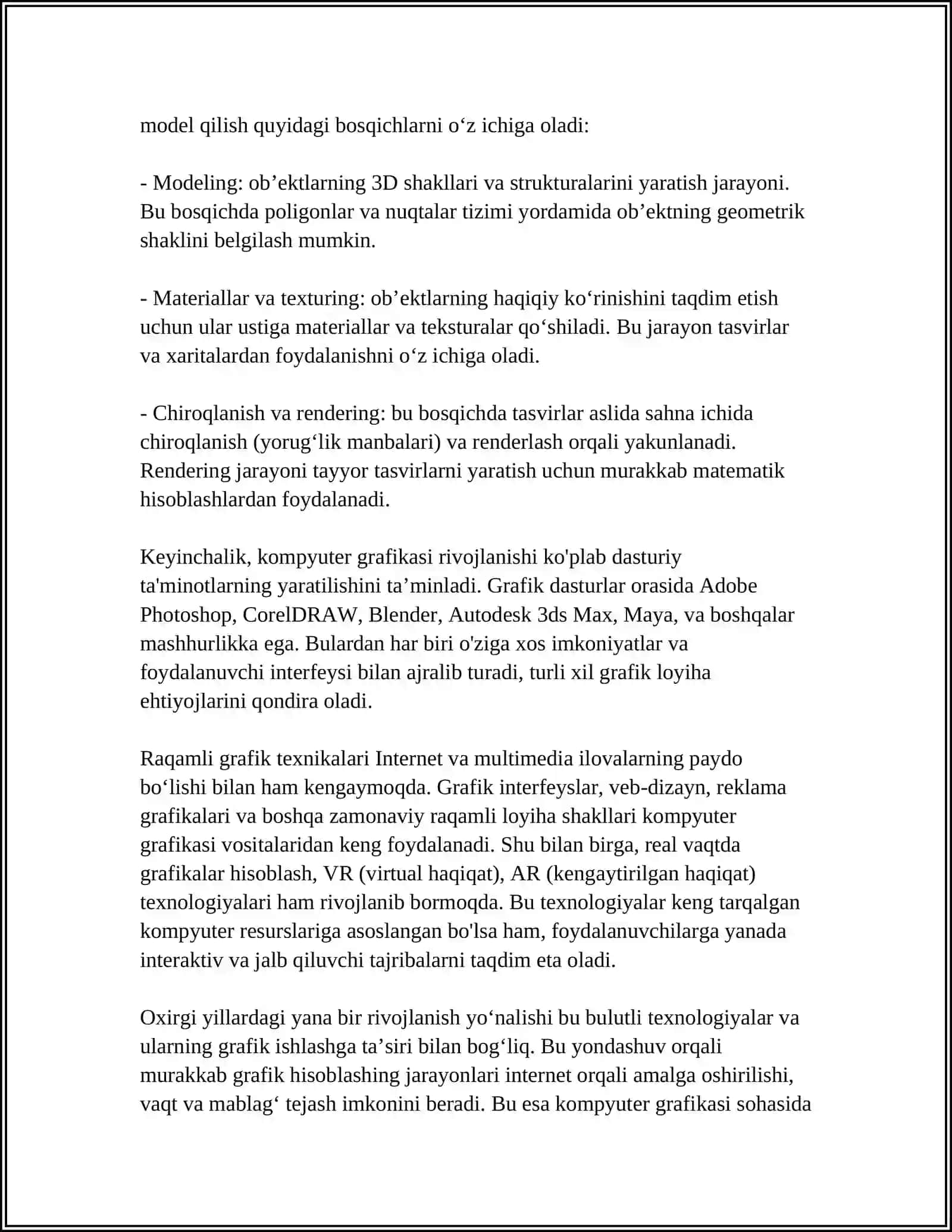 KOMPYUTER GRAVIKASI VA UNING TURLARI 4