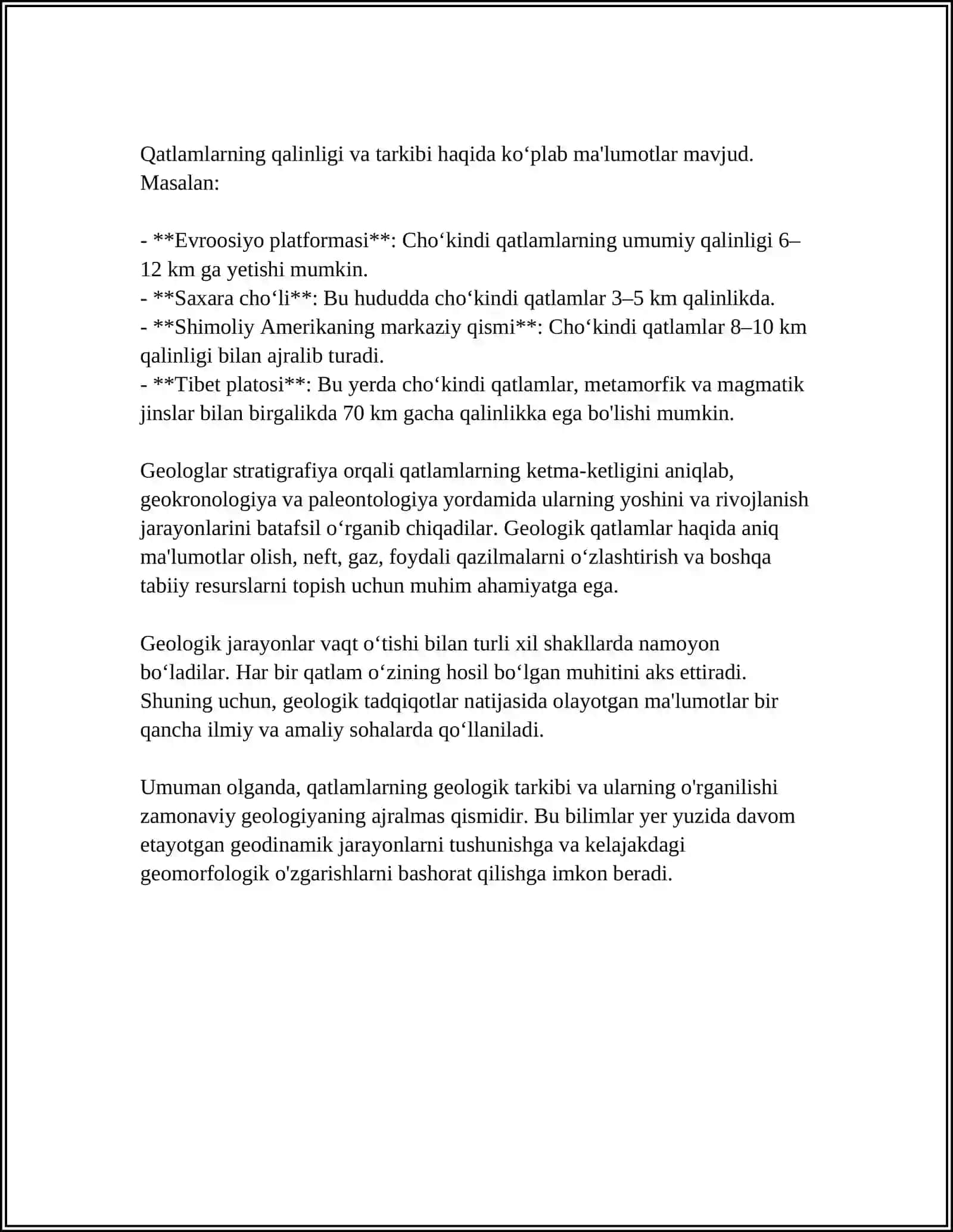 QATLAMLARNING LITOLOGIK TARKIBI VA OʻZGARUVCHANLIGI 4