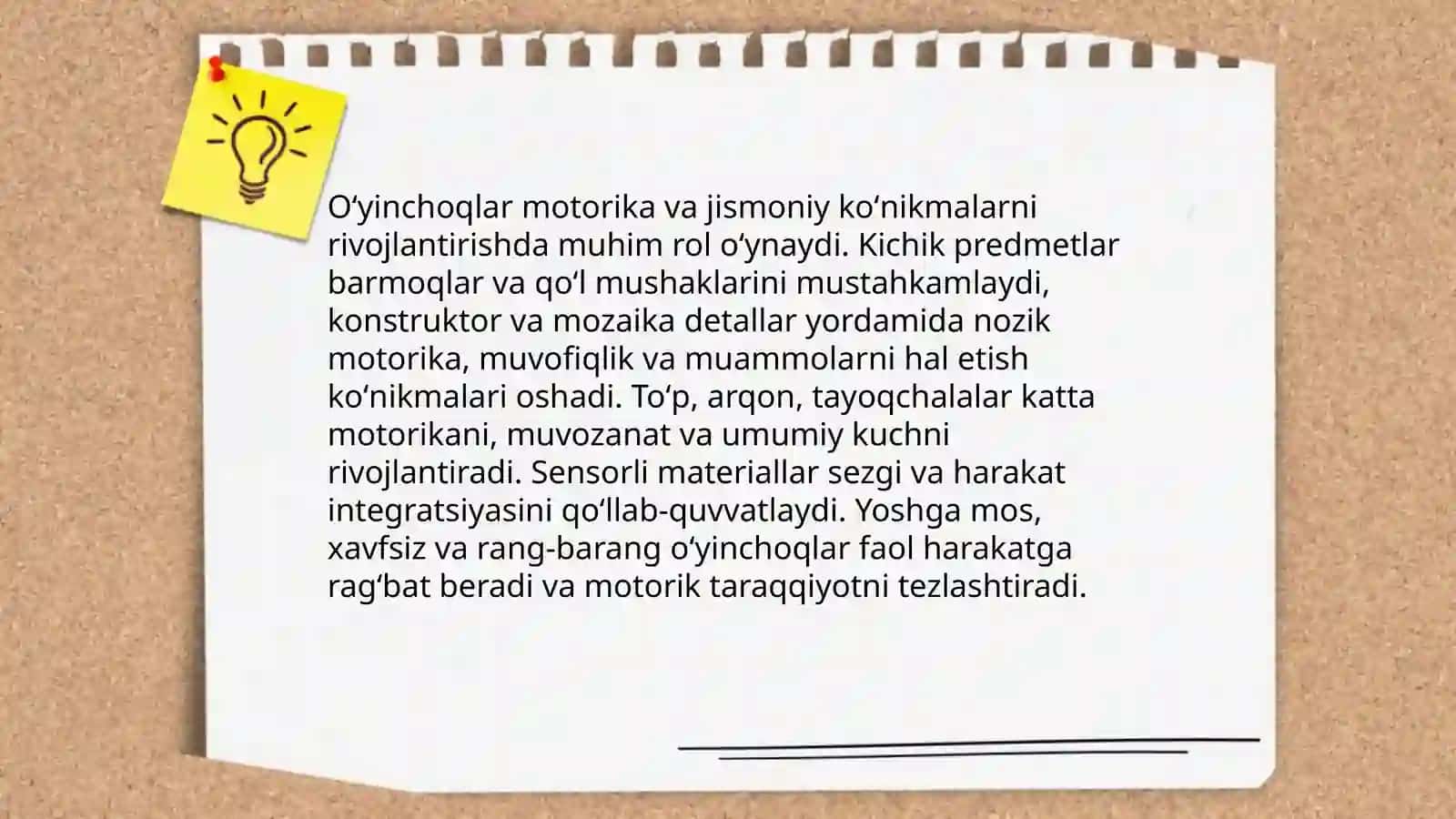 Bola tarbiyasinda oʻyinchoqning ahamiyati 4