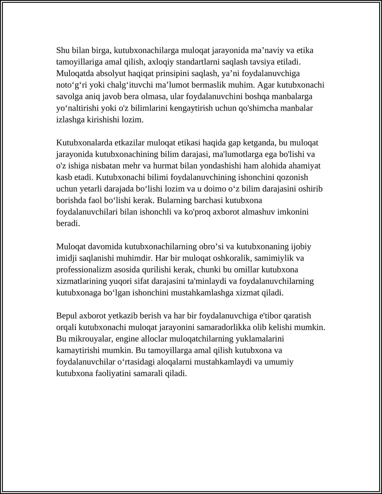KUTUBXONALARDA MULOQAT ETIKASI 4