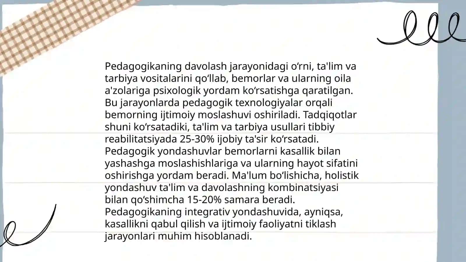 Davolash pedagogikasi fanining nazariy asoslari 4
