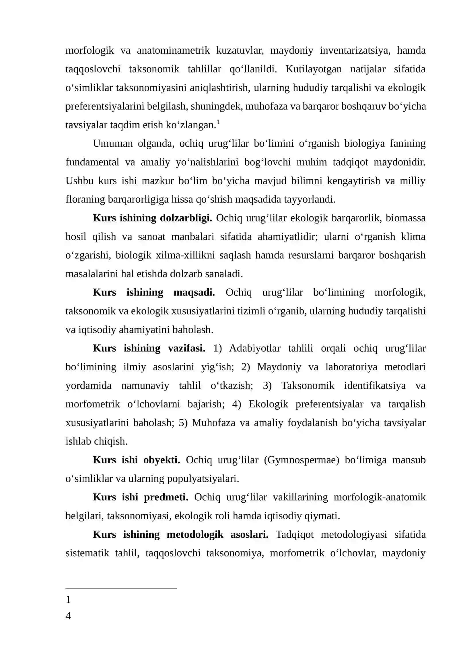 Ochiq urug‘lilar bo‘limi 4