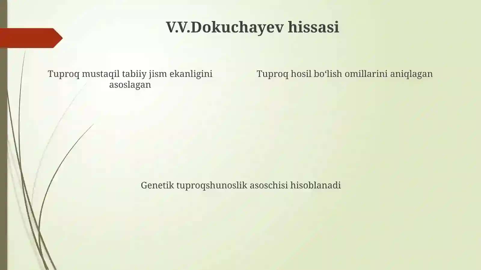Tuproqlarning tatqiqetish daxorijiyolimlarning hissasi 4