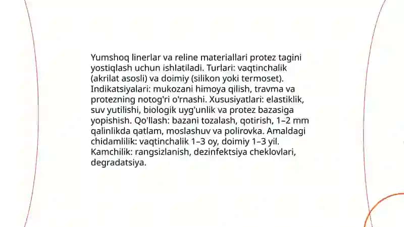 Akril rezinlar (protez bazasi) 4
