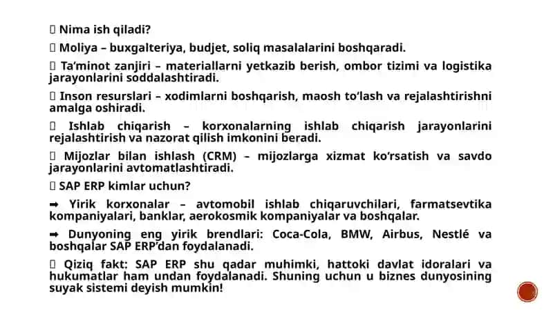ZAMONAVIY KORXONALARDA MENEJMENTDA QO’LLANILADIGAN DASTURLAR 4