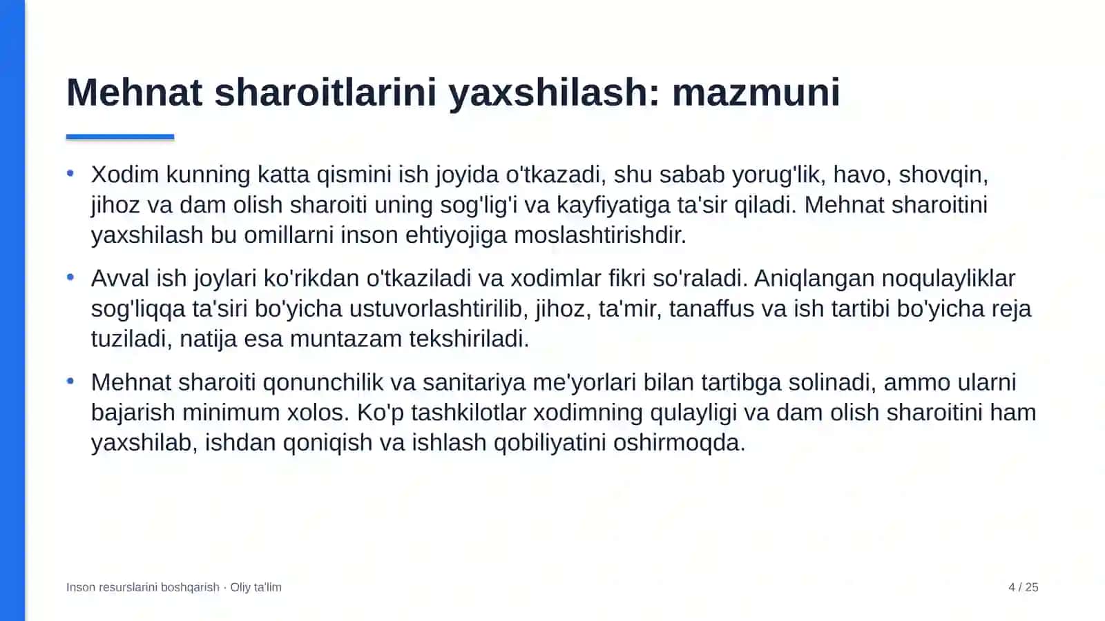 Davlat korxonalarida mehnat sharoitlarini yaxshilash 4