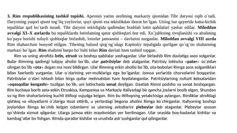 Ilk Rimsivilizatsiyasi 4