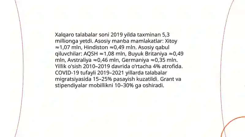 Xalqaro ta'lim xizmatlari bozori 4