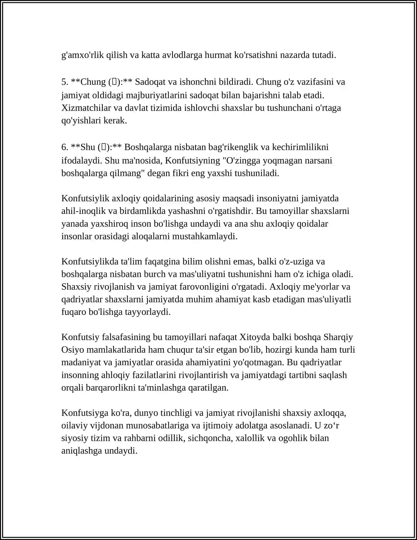 Konfutsiylikda Ijtimoiy Axloqiy Masalalar 4