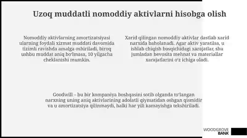 Uzoq muddatli moddiy va nomoddiy aktivlar hisobi 4