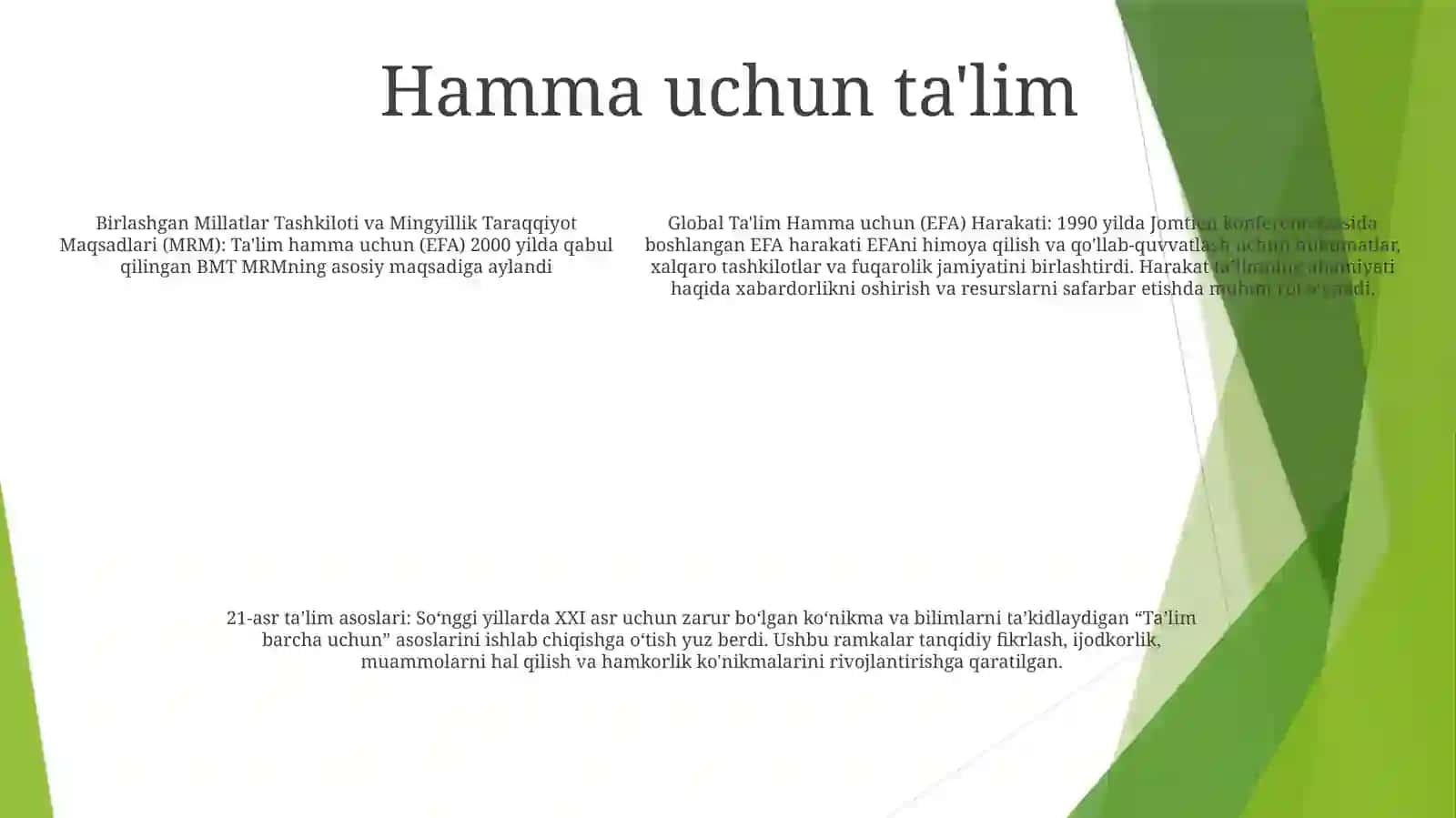 Xx Asrda Jahon TaʼLim Tizimidagi GlobalTendensiyalari 4