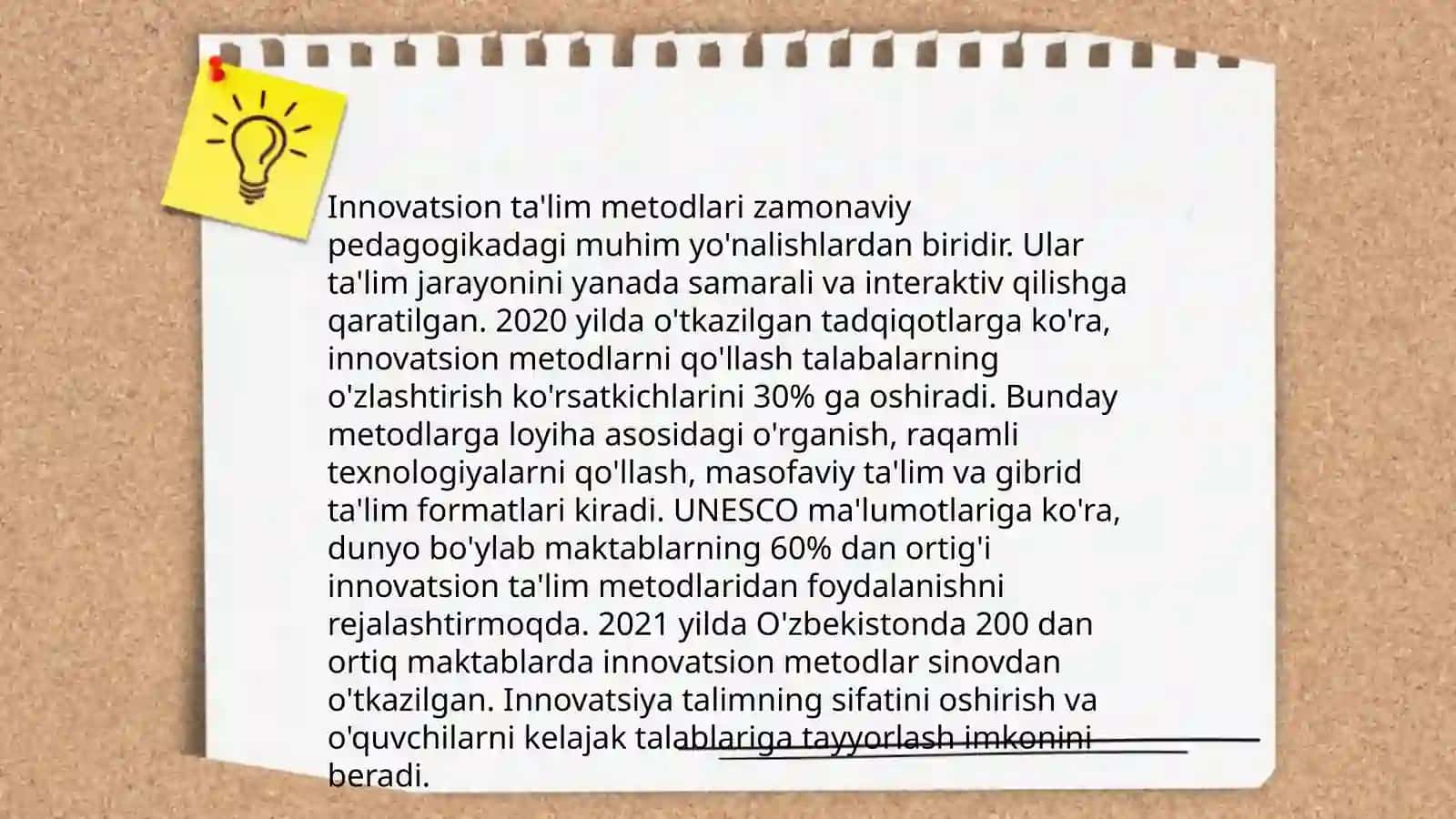 Ta'lim metodlari tasnifi 4